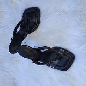 Schutz Meghan Sandal Black Leather NWOT